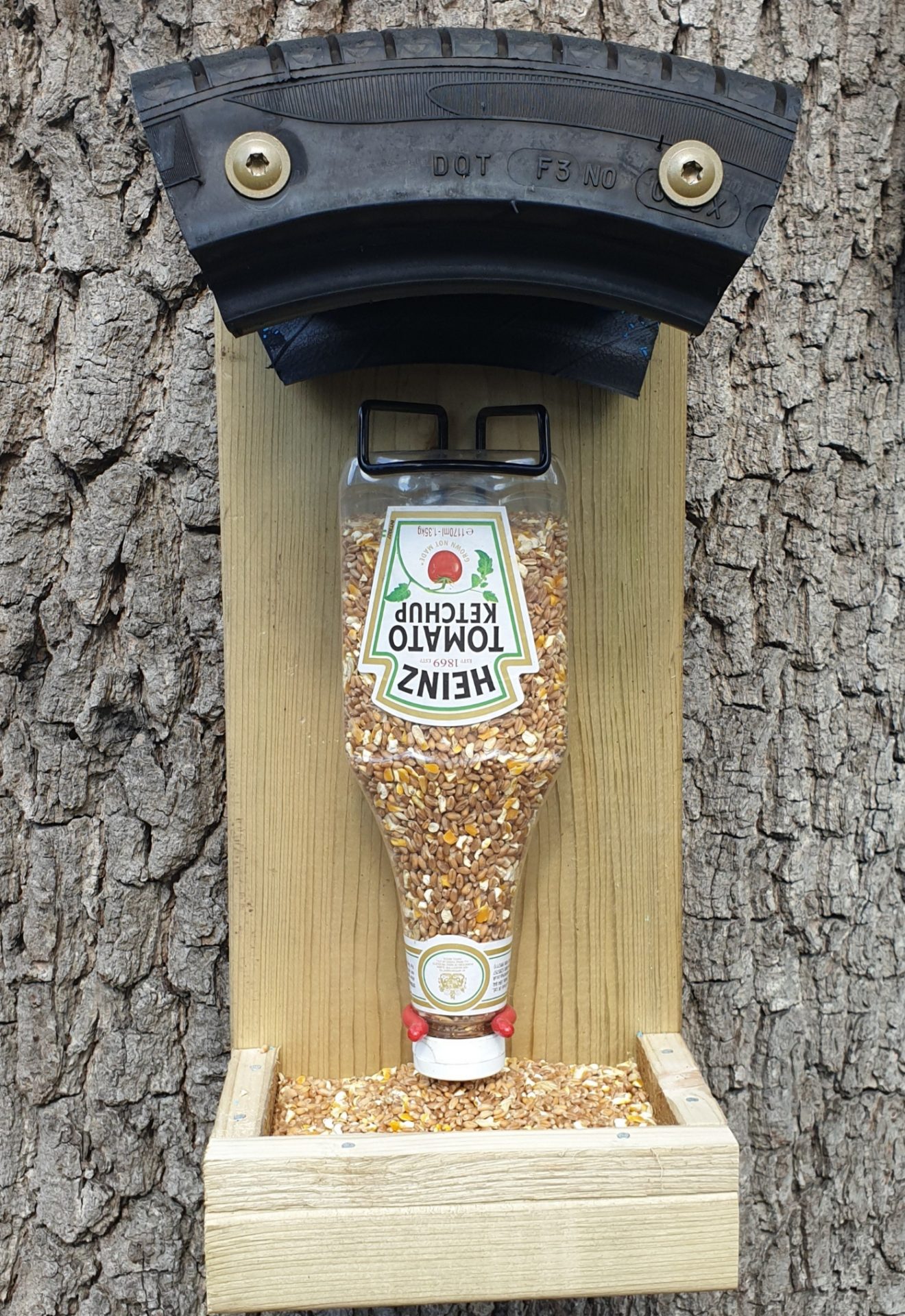 Upcycled bird box and bug hotel Conservation & Access